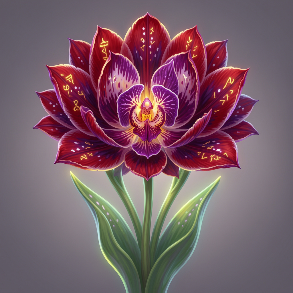 Runebloom — a Uncommon Flora Snappling